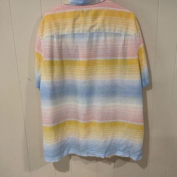 Men’s, George, Button Front Shirt, Casual, Plaid, XL, Short Sleeves - Picture 5 of 7